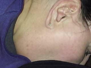 Alte bbw bläst und schluckt schwarzen Schwanz