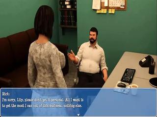 Lily die Hausfrau will den Chef in ihrem Zimmer befriedigen